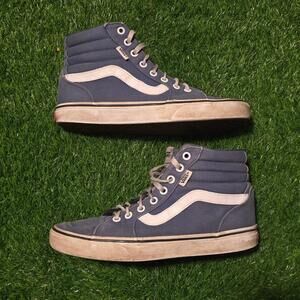 Vans SK8-Hi Sneakers Womens 8.5 Navy Blue High Top Skate Shoes